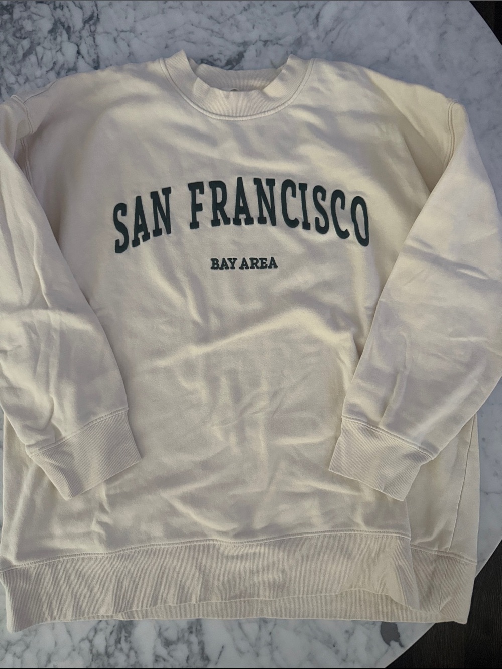 San Francisco Bay Area Cream Crewneck Sweatshirt